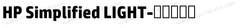 HP Simplified LIGHT字体转换